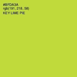 #BFDA3A - Key Lime Pie Color Image