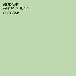#BFDAAF - Clay Ash Color Image
