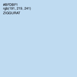 #BFDBF1 - Ziggurat Color Image