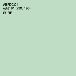 #BFDCC4 - Surf Color Image