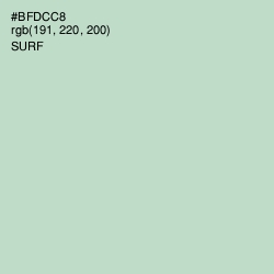 #BFDCC8 - Surf Color Image