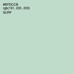 #BFDCCB - Surf Color Image