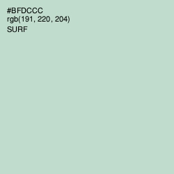 #BFDCCC - Surf Color Image