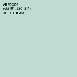 #BFDCD3 - Jet Stream Color Image