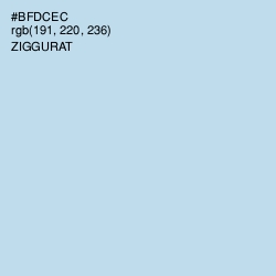 #BFDCEC - Ziggurat Color Image