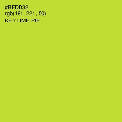 #BFDD32 - Key Lime Pie Color Image