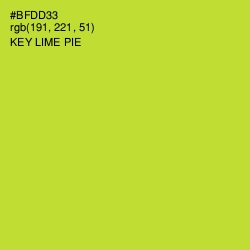 #BFDD33 - Key Lime Pie Color Image