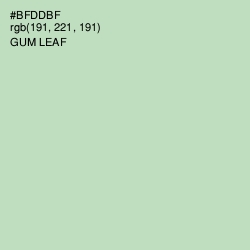 #BFDDBF - Gum Leaf Color Image