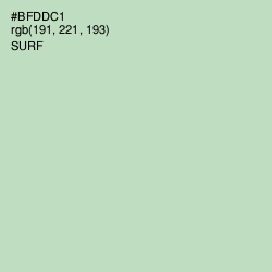 #BFDDC1 - Surf Color Image