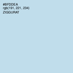 #BFDDEA - Ziggurat Color Image