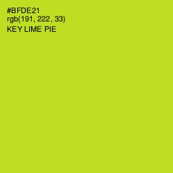 #BFDE21 - Key Lime Pie Color Image