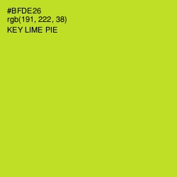 #BFDE26 - Key Lime Pie Color Image