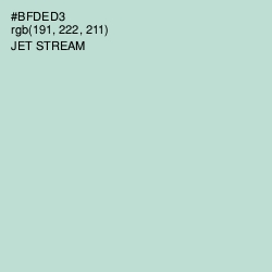 #BFDED3 - Jet Stream Color Image