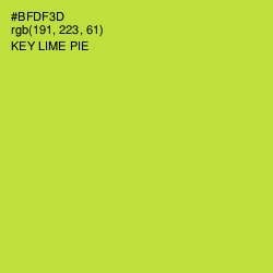 #BFDF3D - Key Lime Pie Color Image