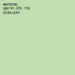 #BFDFB0 - Gum Leaf Color Image