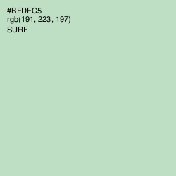 #BFDFC5 - Surf Color Image
