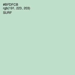 #BFDFCB - Surf Color Image