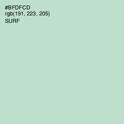 #BFDFCD - Surf Color Image