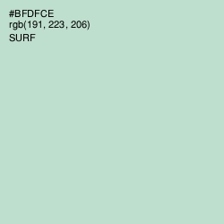 #BFDFCE - Surf Color Image
