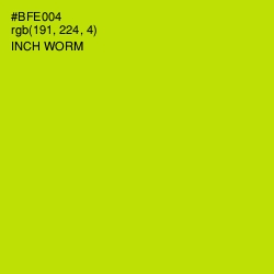 #BFE004 - Inch Worm Color Image