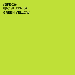 #BFE036 - Green Yellow Color Image