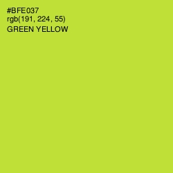 #BFE037 - Green Yellow Color Image