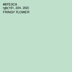 #BFE0CA - Fringy Flower Color Image