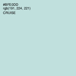 #BFE0DD - Cruise Color Image