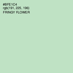 #BFE1C4 - Fringy Flower Color Image