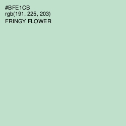 #BFE1CB - Fringy Flower Color Image