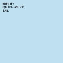 #BFE1F1 - Sail Color Image