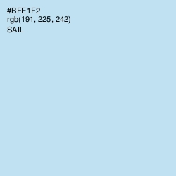 #BFE1F2 - Sail Color Image