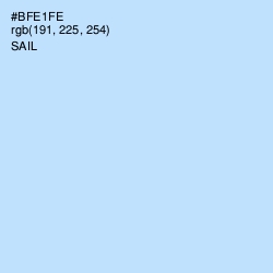 #BFE1FE - Sail Color Image