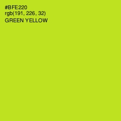#BFE220 - Green Yellow Color Image