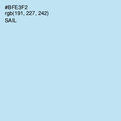 #BFE3F2 - Sail Color Image