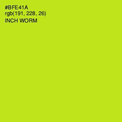 #BFE41A - Inch Worm Color Image