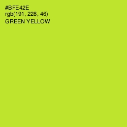 #BFE42E - Green Yellow Color Image