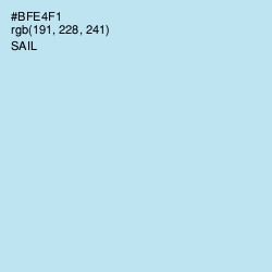 #BFE4F1 - Sail Color Image