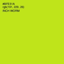 #BFE51A - Inch Worm Color Image