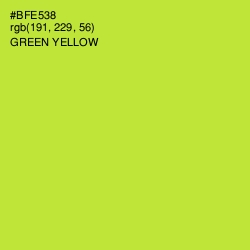 #BFE538 - Green Yellow Color Image