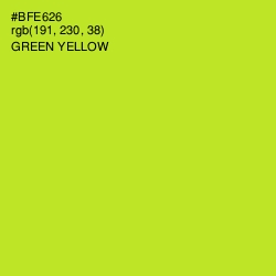 #BFE626 - Green Yellow Color Image