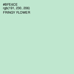 #BFE6CE - Fringy Flower Color Image
