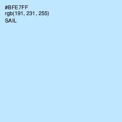 #BFE7FF - Sail Color Image
