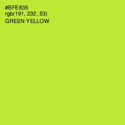#BFE835 - Green Yellow Color Image