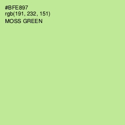#BFE897 - Moss Green Color Image