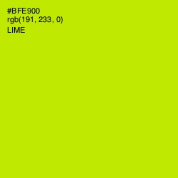 #BFE900 - Lime Color Image