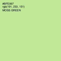#BFE997 - Moss Green Color Image