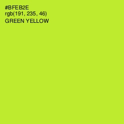 #BFEB2E - Green Yellow Color Image