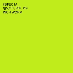 #BFEC1A - Inch Worm Color Image
