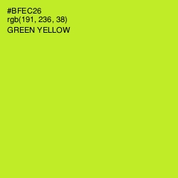 #BFEC26 - Green Yellow Color Image